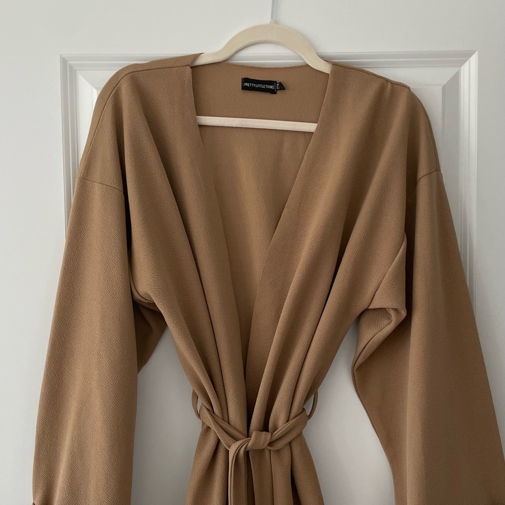 PLT tan cardigan